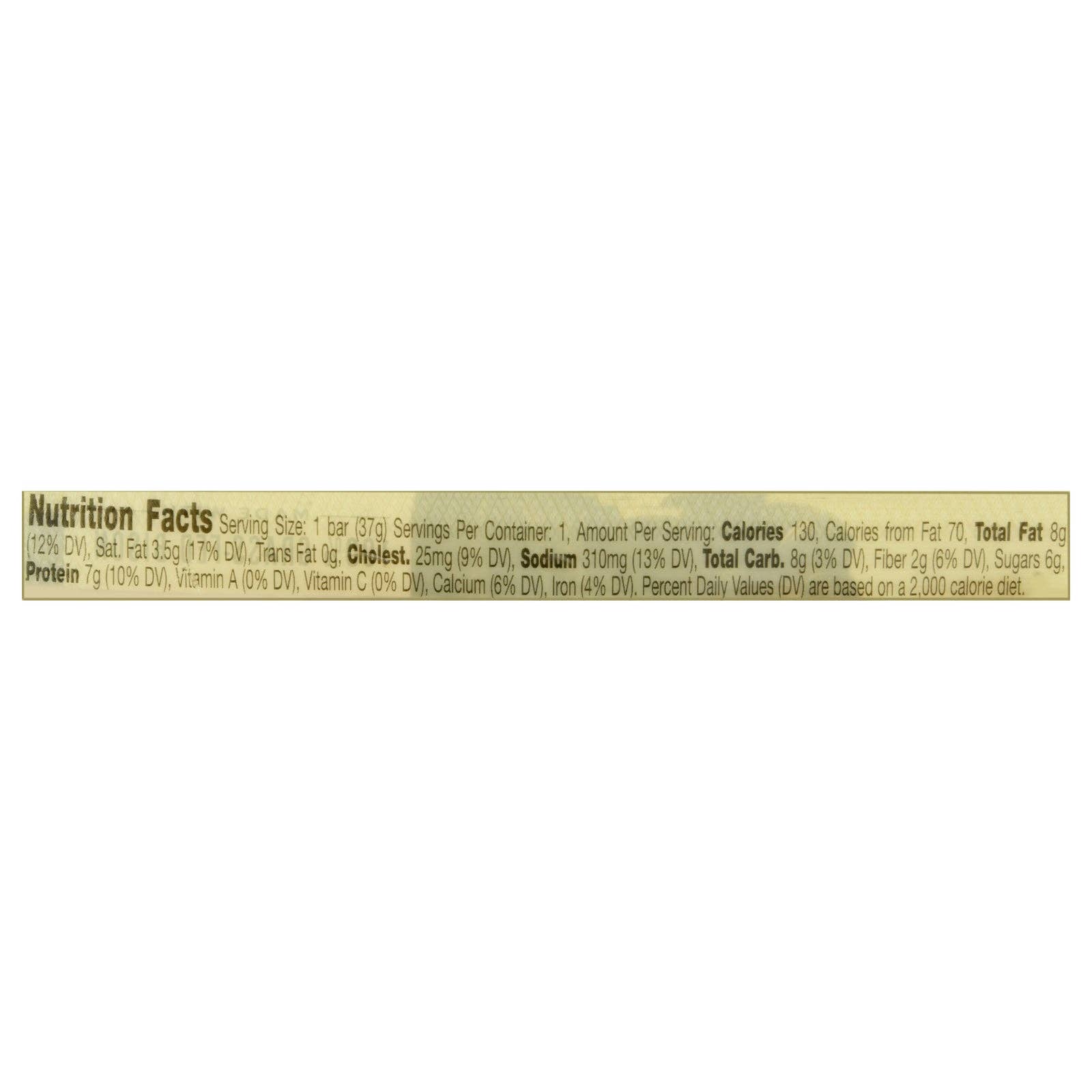 Bison Uncured Bacon bar
