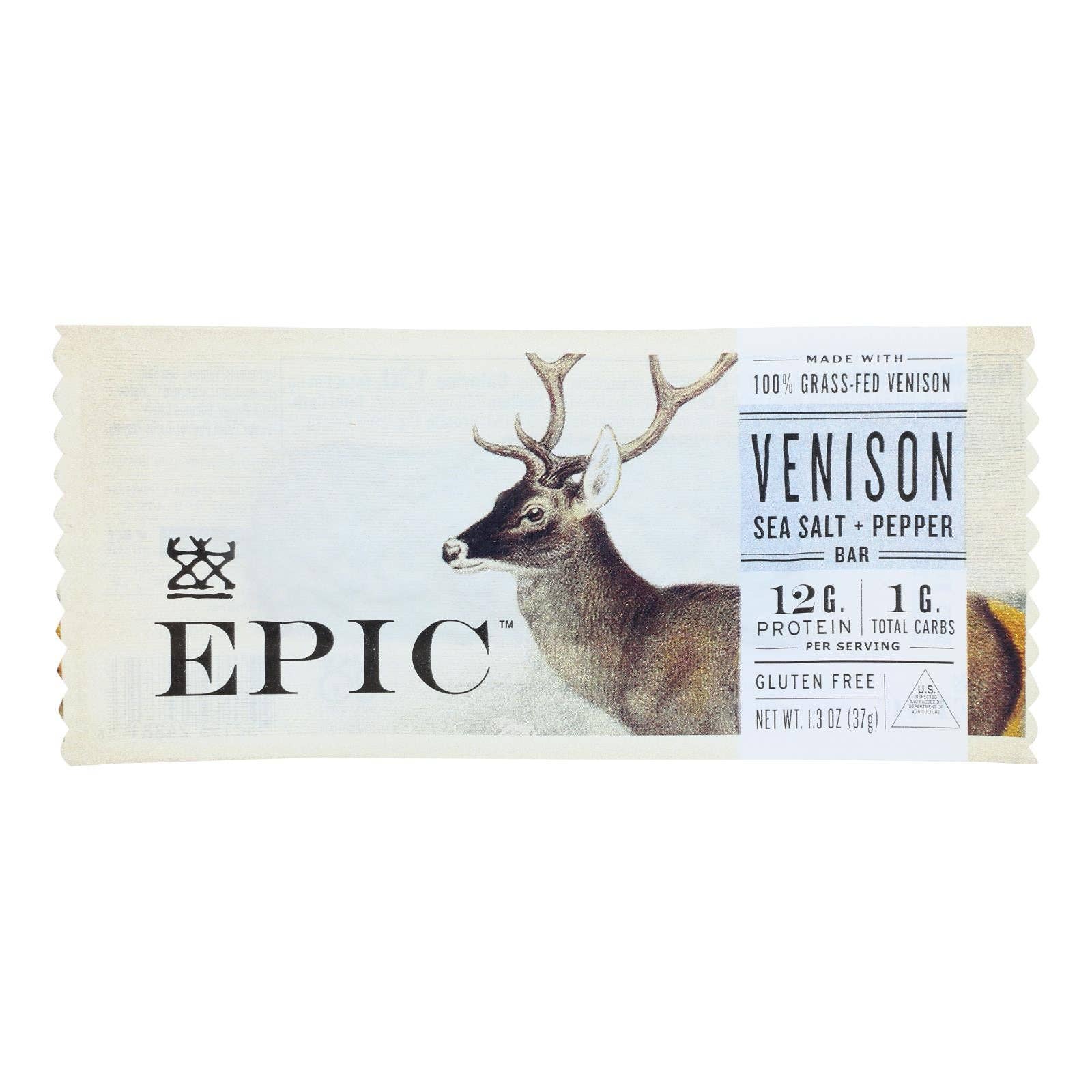 Venison Sea Salt And Pepper bar