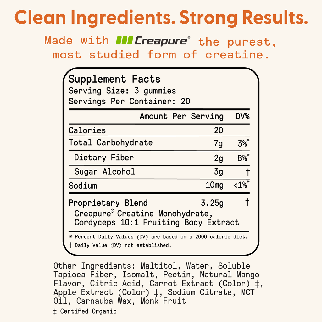 Daily Creatine Gummies 60 Count