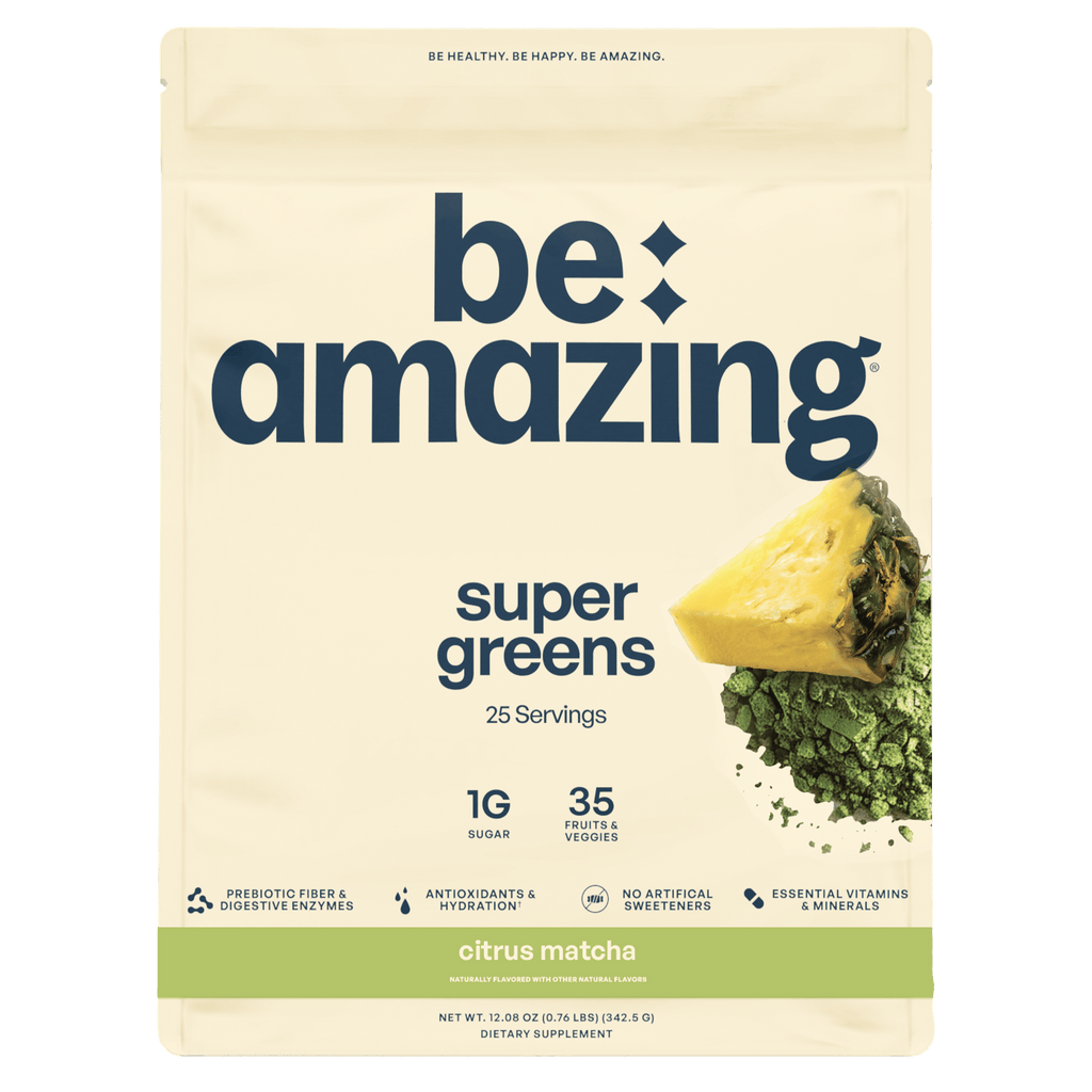 Be Amazing Super Greens powder, Citrus Matcha flavor, 25 servings