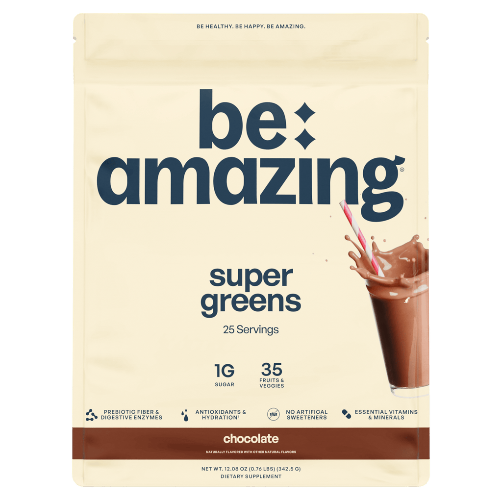 Be Amazing Super Greens powder, Chocolate flavor, 25 servings