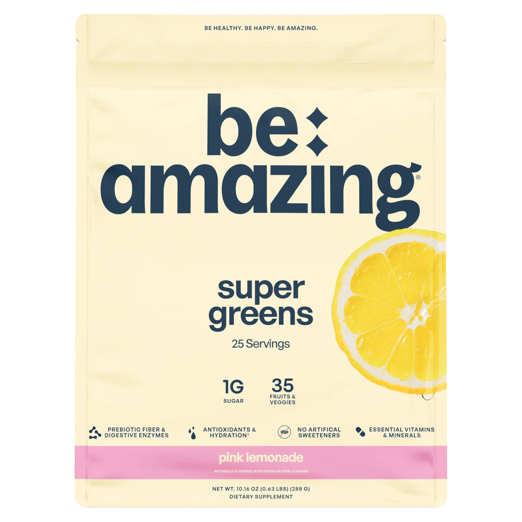 Be Amazing Super Greens powder, Pink Lemonade flavor, 25 servings
